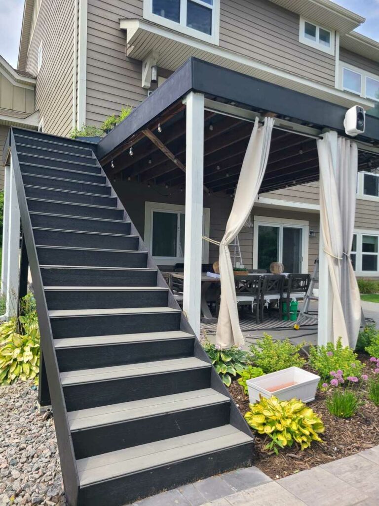 Renovated exterior stairs